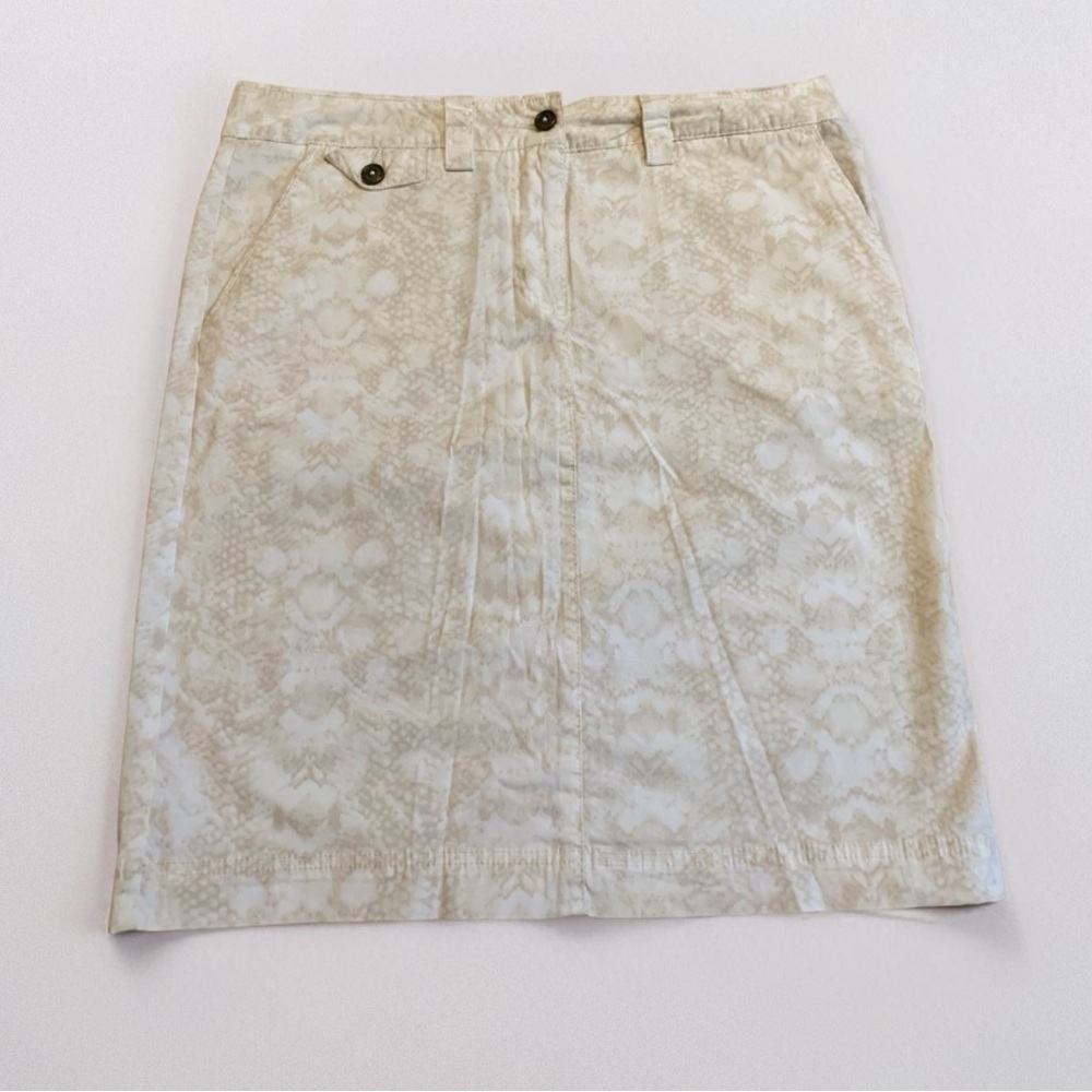 Nicole Miller Original Snakeskin Print Skirt - Size 10